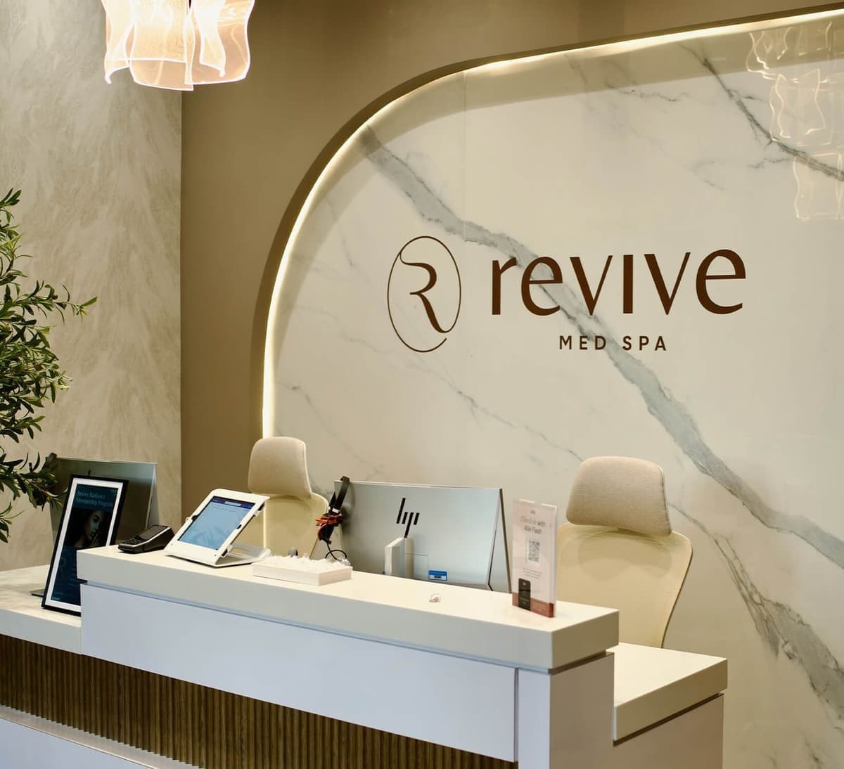 Woodland Hills reception desk of revive