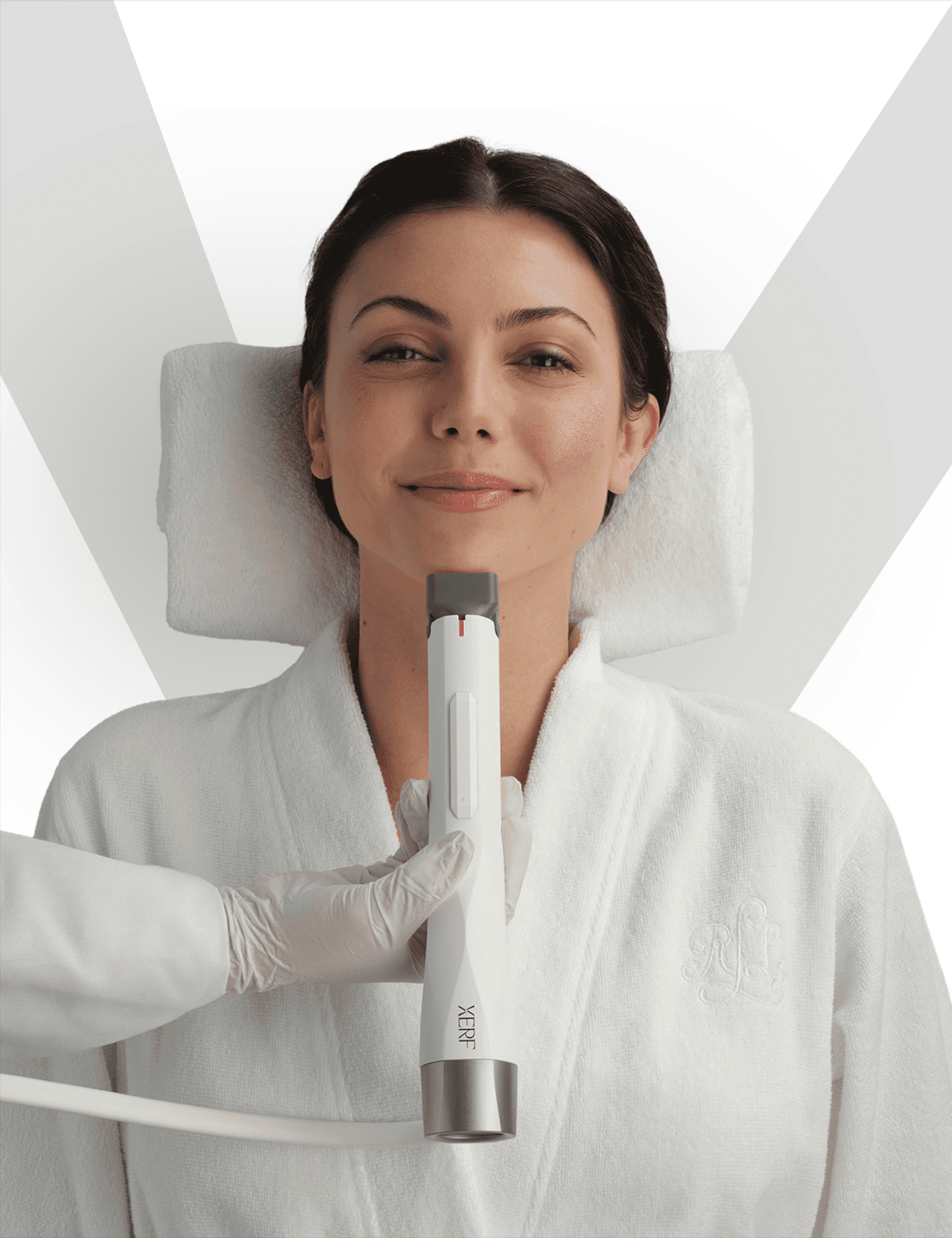 Woman receiving XERF Treatment